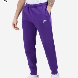 Dark purple Nike joggers